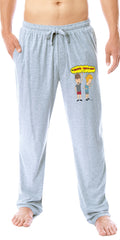 MTV Mens' Beavis and Butt-Head Characters Logo TV Show Sleep Pajama Pants