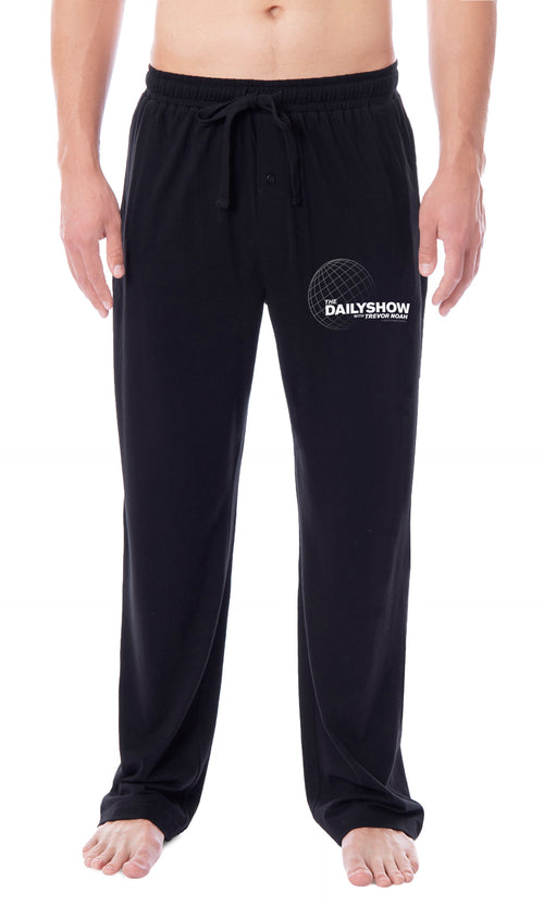 The Daily Show with Trevor Noah Mens' TV Show Series Logo Title Sleep Pajama Pants