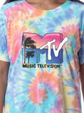 MTV Womens' Music Television Beach Classic '80s Nightgown Pajama Shirt