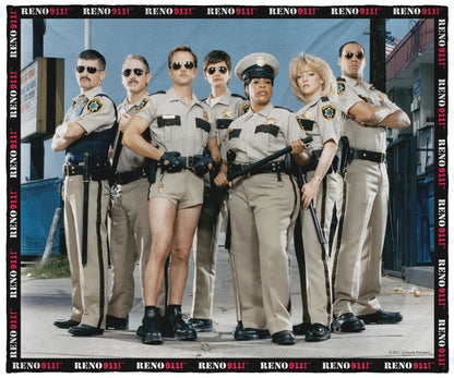 Reno 911! Cast Poster Silk Touch Plush Fleece Throw Blanket Wall Scroll