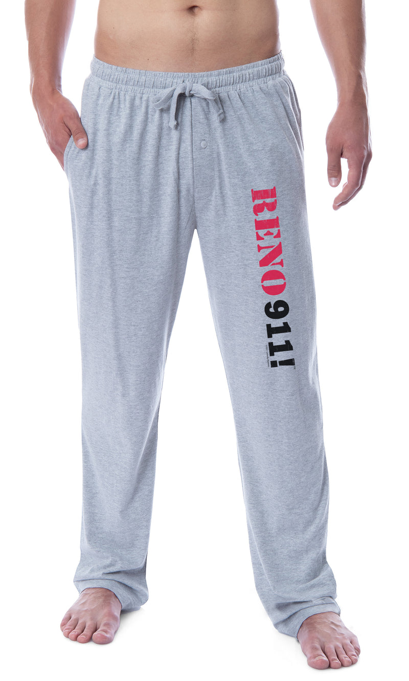 Reno 911! Mens' Comedy Central TV Show Cops Logo Sleep Pajama Pants