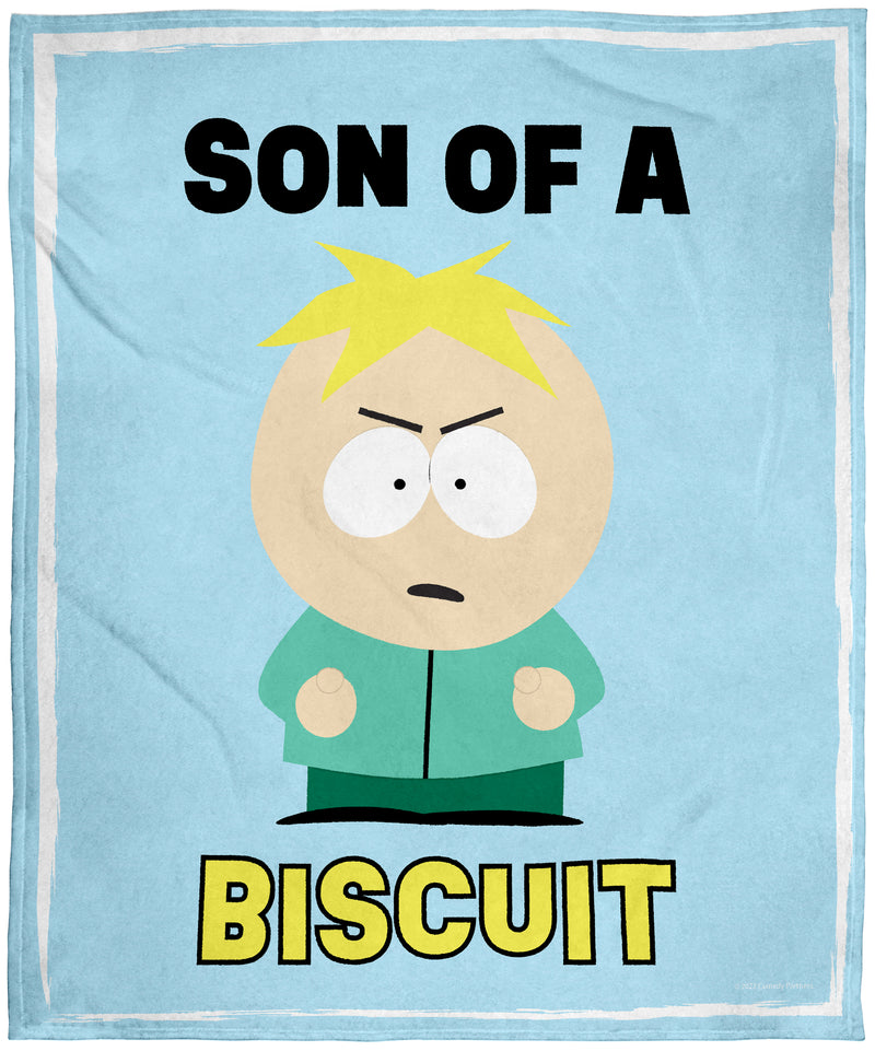 South Park Show Stan Kyle Cartman Kenny McCormick Son Of A Biscuit Throw Blanket