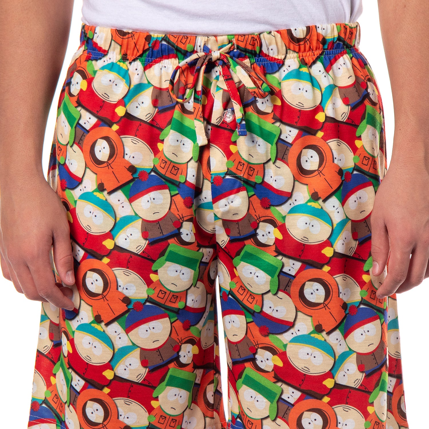 South Park Pajamas Men's Eric Kyle Kenny Stan Pile Up Lounge PJ Shorts