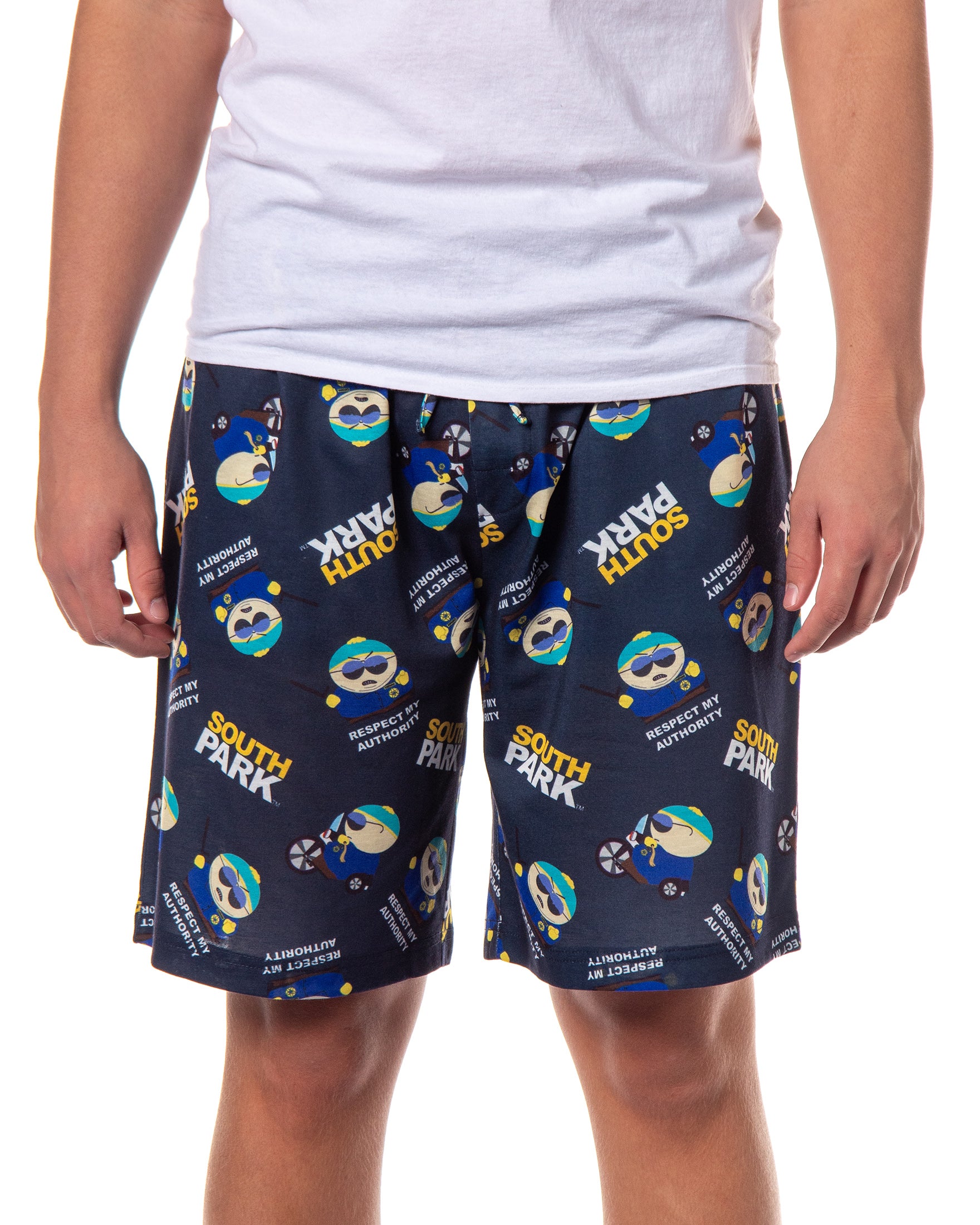 South Park Pajamas Men's Eric Cartman Respect My Authority PJ Shorts