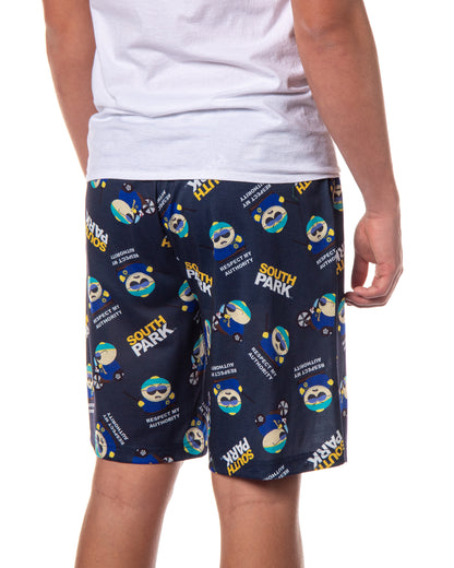 South Park Pajamas Men's Eric Cartman Respect My Authority PJ Shorts
