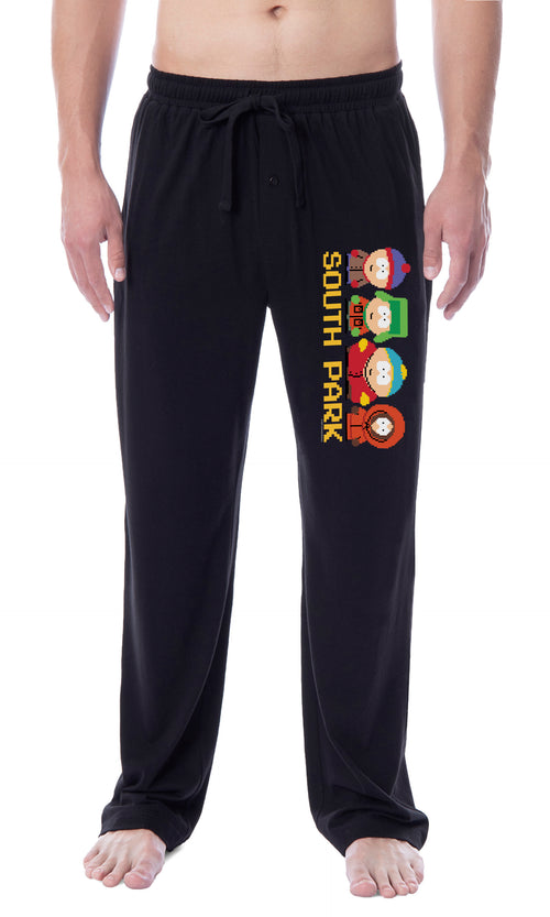 South Park Mens' Stan Marsh Kyle Cartman Kenny Pixel Sleep Pajama Pants