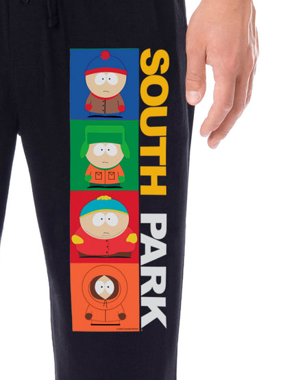 South Park Men's TV Show Square Cartman Kenny Kyle Stan Sleep Pajama Pants
