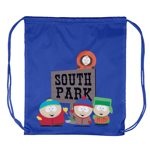 South Park TV Show Stan Kyle Cartman Kenny Single Compartment Drawstring Bag Utility Beach Pool Medium