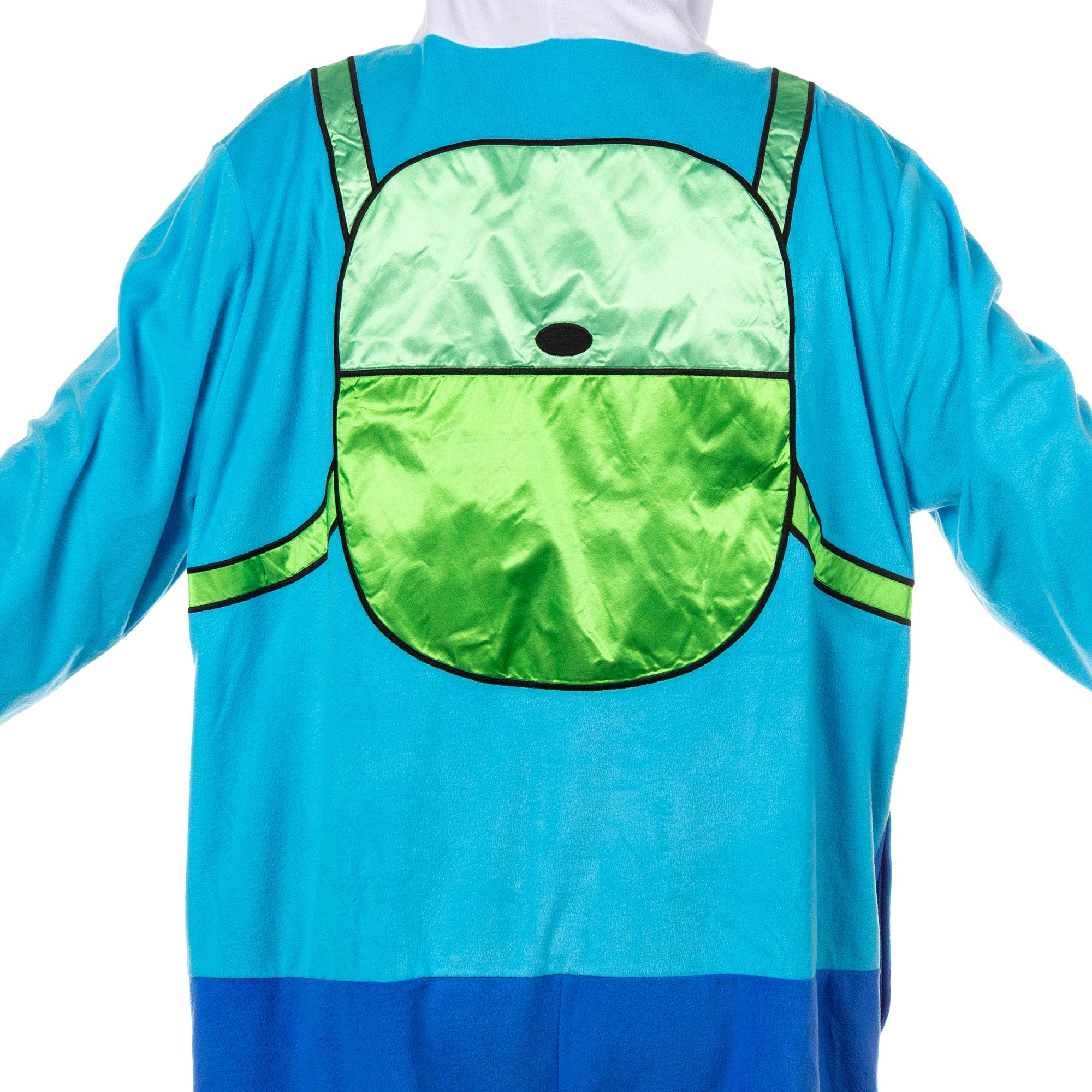 Adventure Time Union Suit Finn Men's Hooded Costume One Piece Pajama (4XL/5XL)