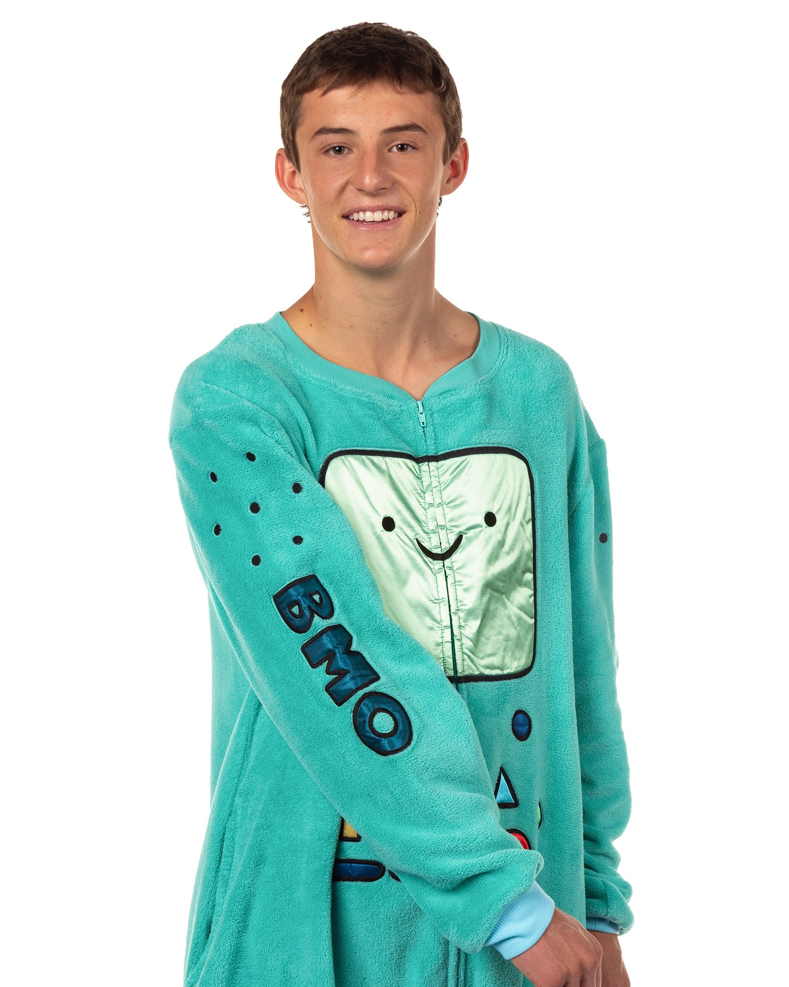 Adventure Time BMO Kigurumi Union Suit Men's Costume Pajama (XXS/XS)