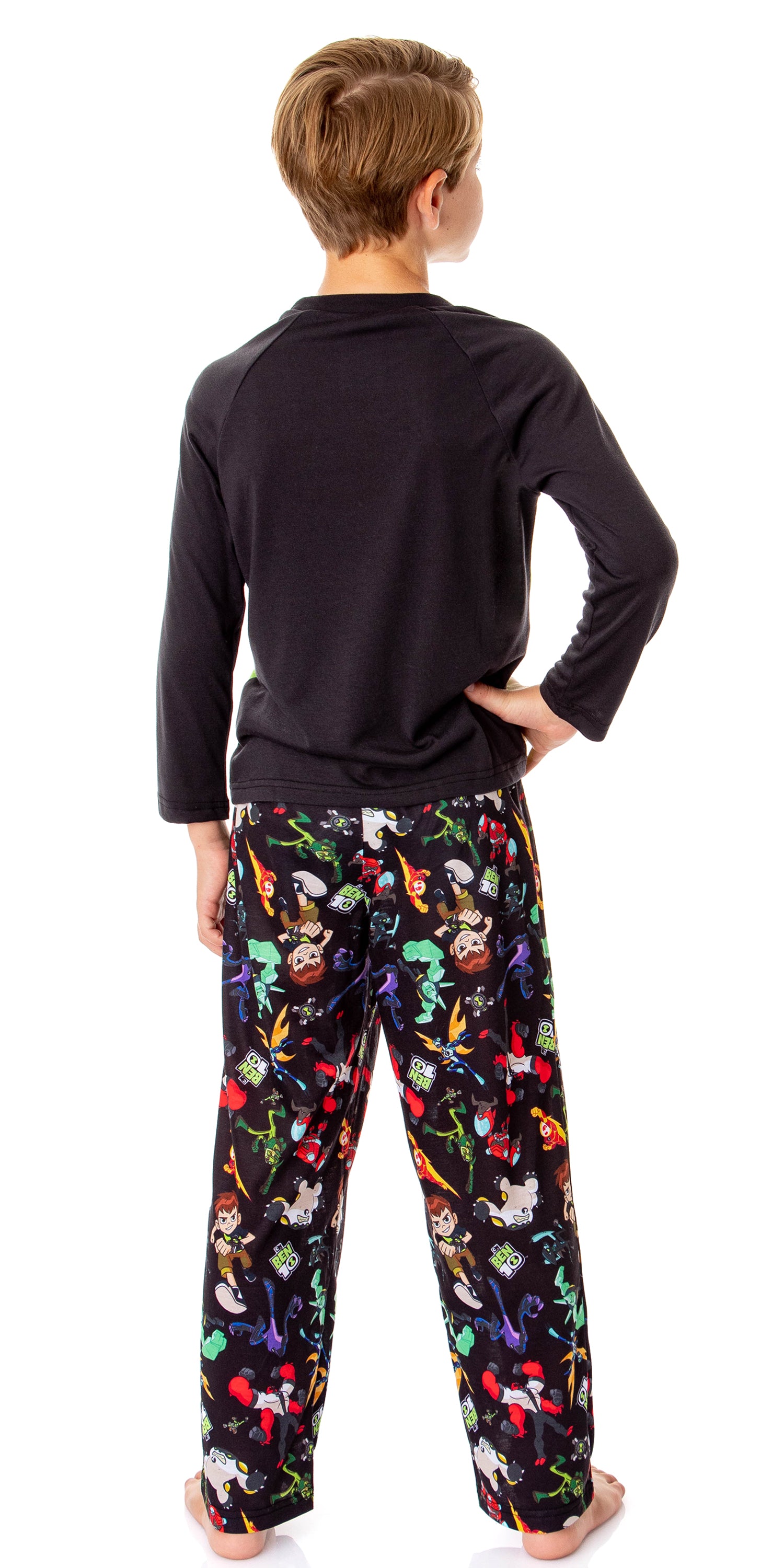 Ben 10 Boys' Cartoon TV Series Omnitrix Characters Aliens Pajama Set (10/12)