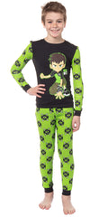 Ben 10 Boys' Cartoon Omnitrix Tossed Print Character Tight Fit Pajama Set