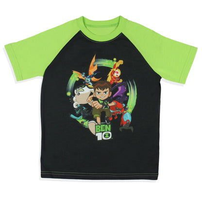 Ben 10 Boys' Cartoon Omnitrix Characters Aliens Sleep Pajama Set Shorts