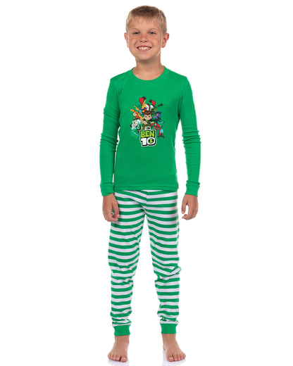 Cartoon Network Ben 10 Pajamas Boy's 2 Piece Snug Fit Pajama Set