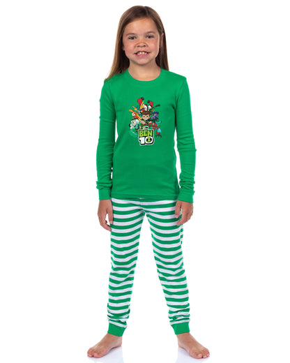 Cartoon Network Ben 10 Pajamas Boy's 2 Piece Snug Fit Pajama Set