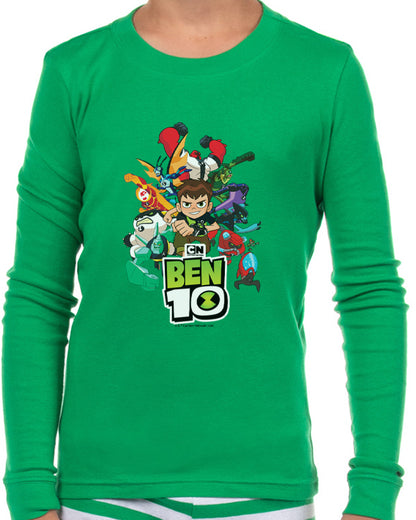 Cartoon Network Ben 10 Pajamas Boy's 2 Piece Snug Fit Pajama Set