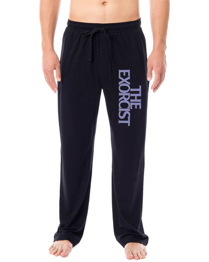 The Exorcist Mens' Horror Movie Title Logo Sleep Lounge Pajama Pants