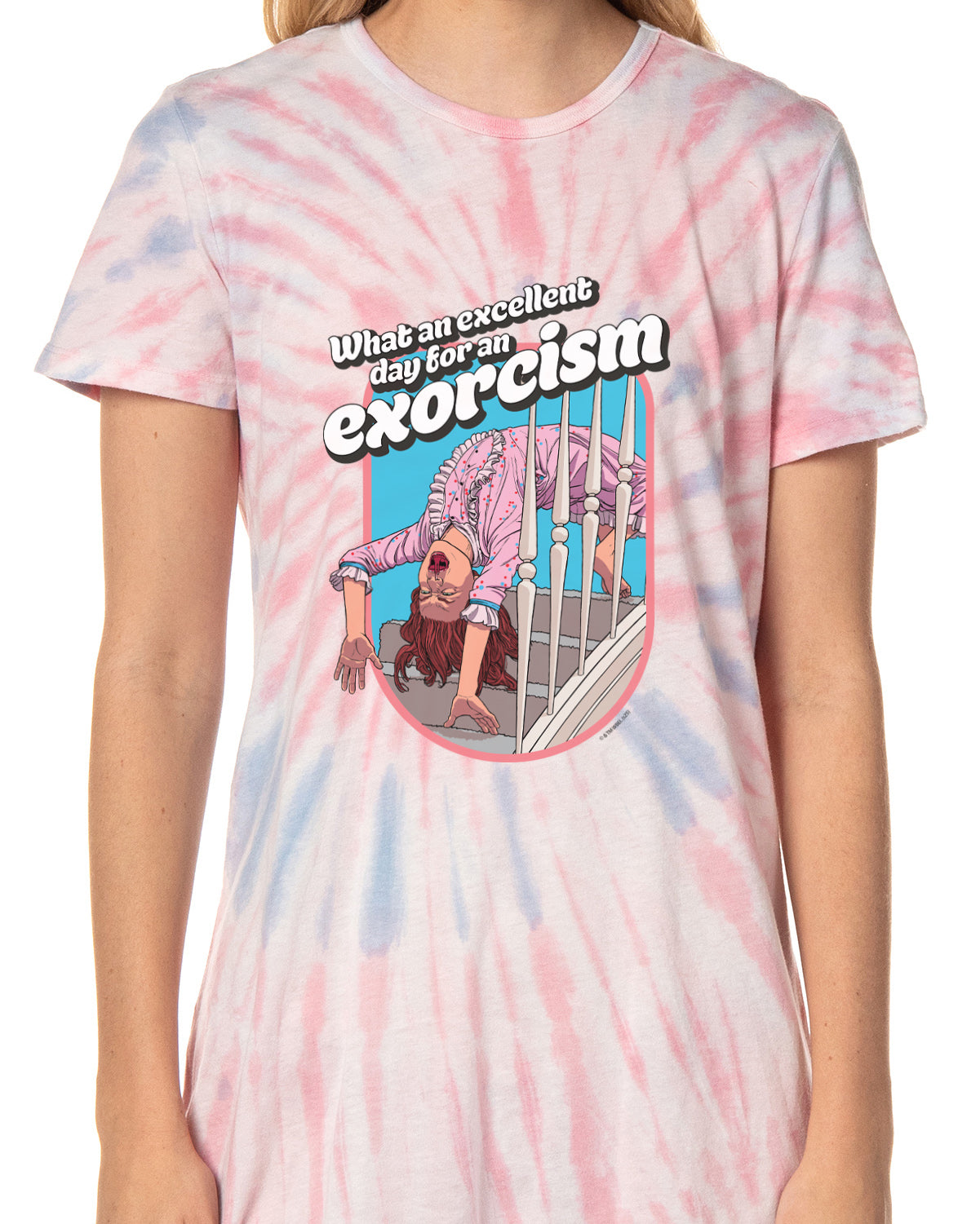 The Exorcist Women's What An Excellent Day Nightgown Sleep Pajama Shirt