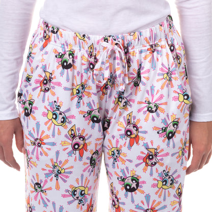 The Powerpuff Girls Pajama Pants Women's Character and Stars Sleep Bottoms
