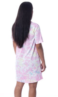The Powerpuff Girls Women's TV Show Tie-Dye Nightgown Pajama Shirt Dress