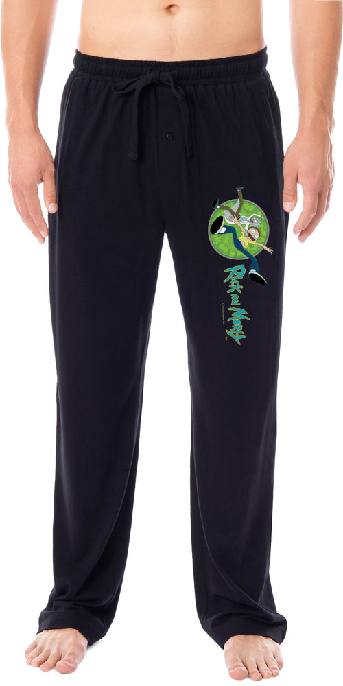 Rick and Morty Mens' TV Show Series Portal Character Sleep Pajama Pants