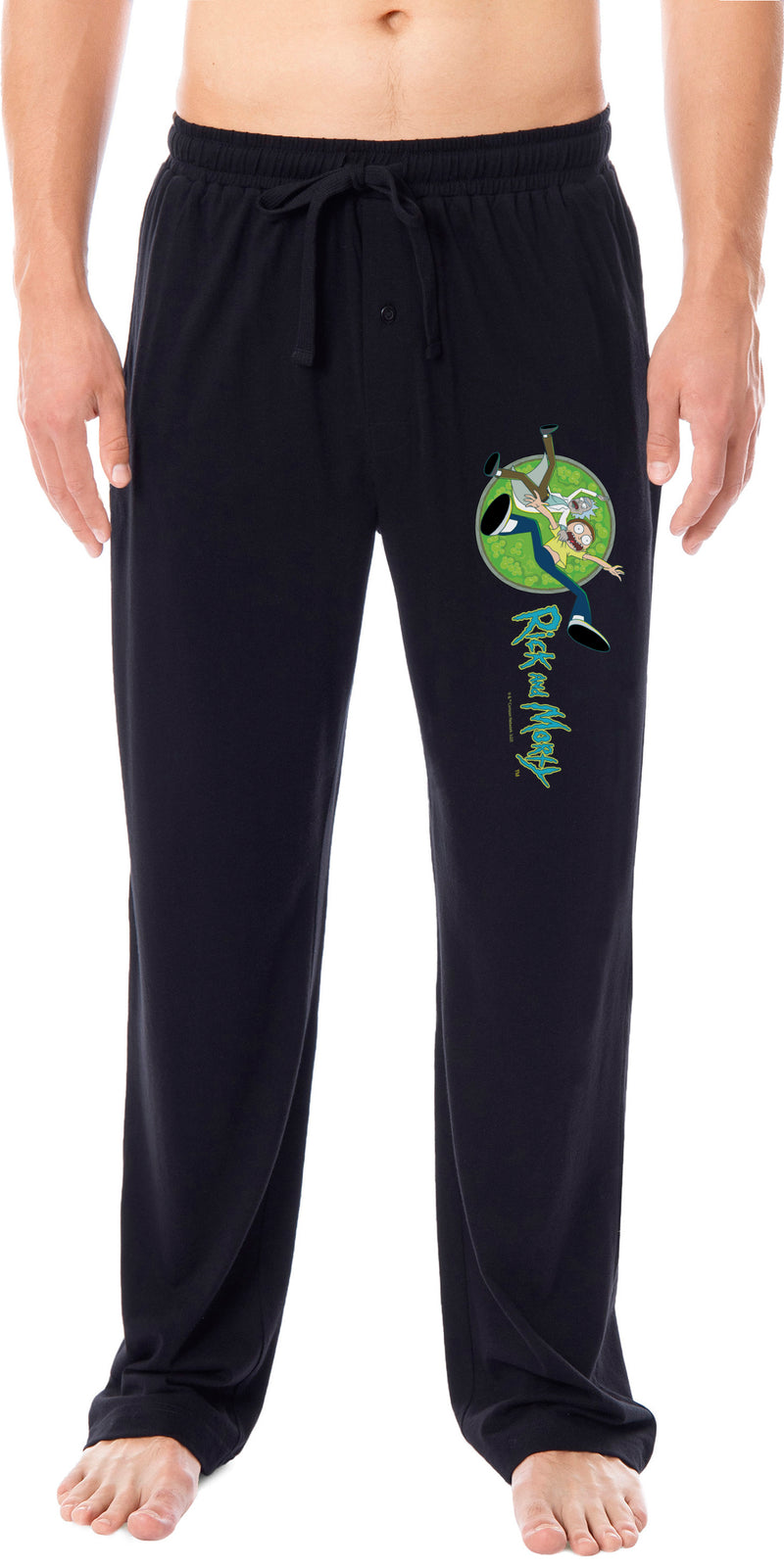 Rick and Morty Mens' TV Show Series Portal Character Sleep Pajama Pant ...