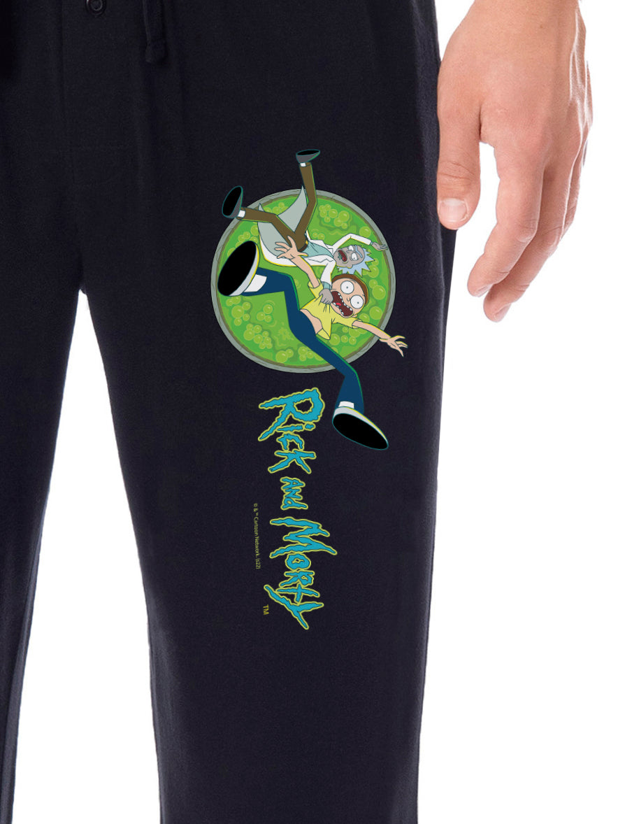 Rick and Morty Mens' TV Show Series Portal Character Sleep Pajama Pants