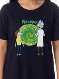 Rick and Morty Womens' TV Show Series Portal Nightgown Sleep Pajama Shirt