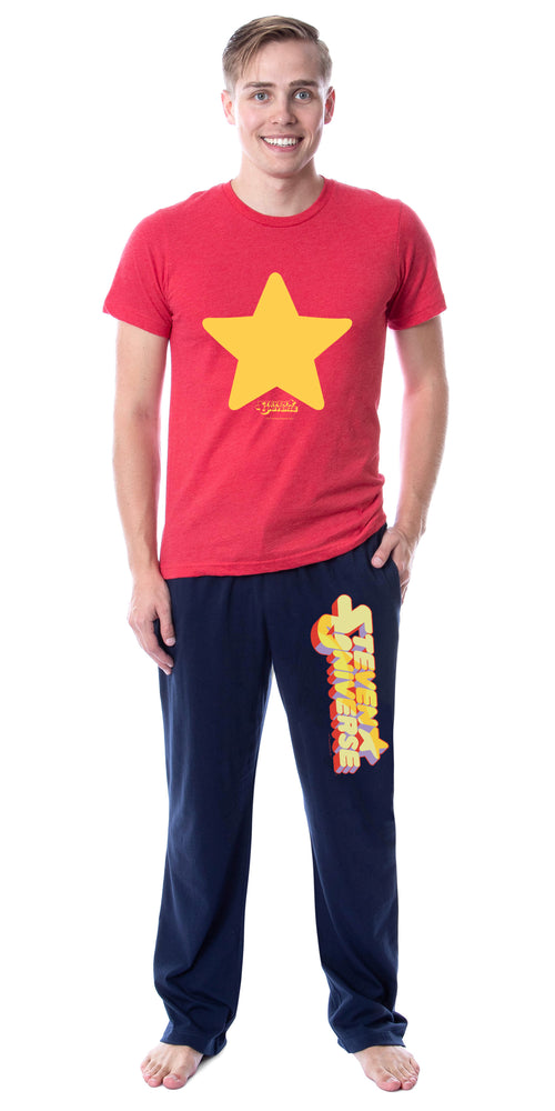 Steven Universe Mens' TV Show Costume Star Character Sleep Pajama Set