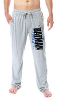 DC Mens' The Batman Movie Gotham Bat Background Logo Sleep Pajama Pants