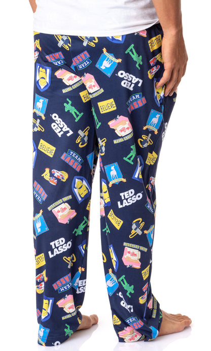 Ted Lasso Mens' TV Series Show Symbols Believe Sleep Pajama Pants