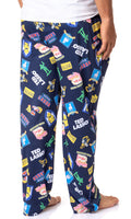 Ted Lasso Mens' TV Series Show Symbols Icons Believe Sleep Pajama Pants