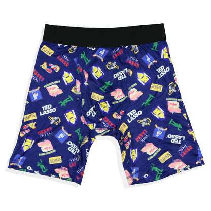 Ted Lasso Boxer Briefs Men's Allover Print AFC Richmond Tight Fit Underwear
