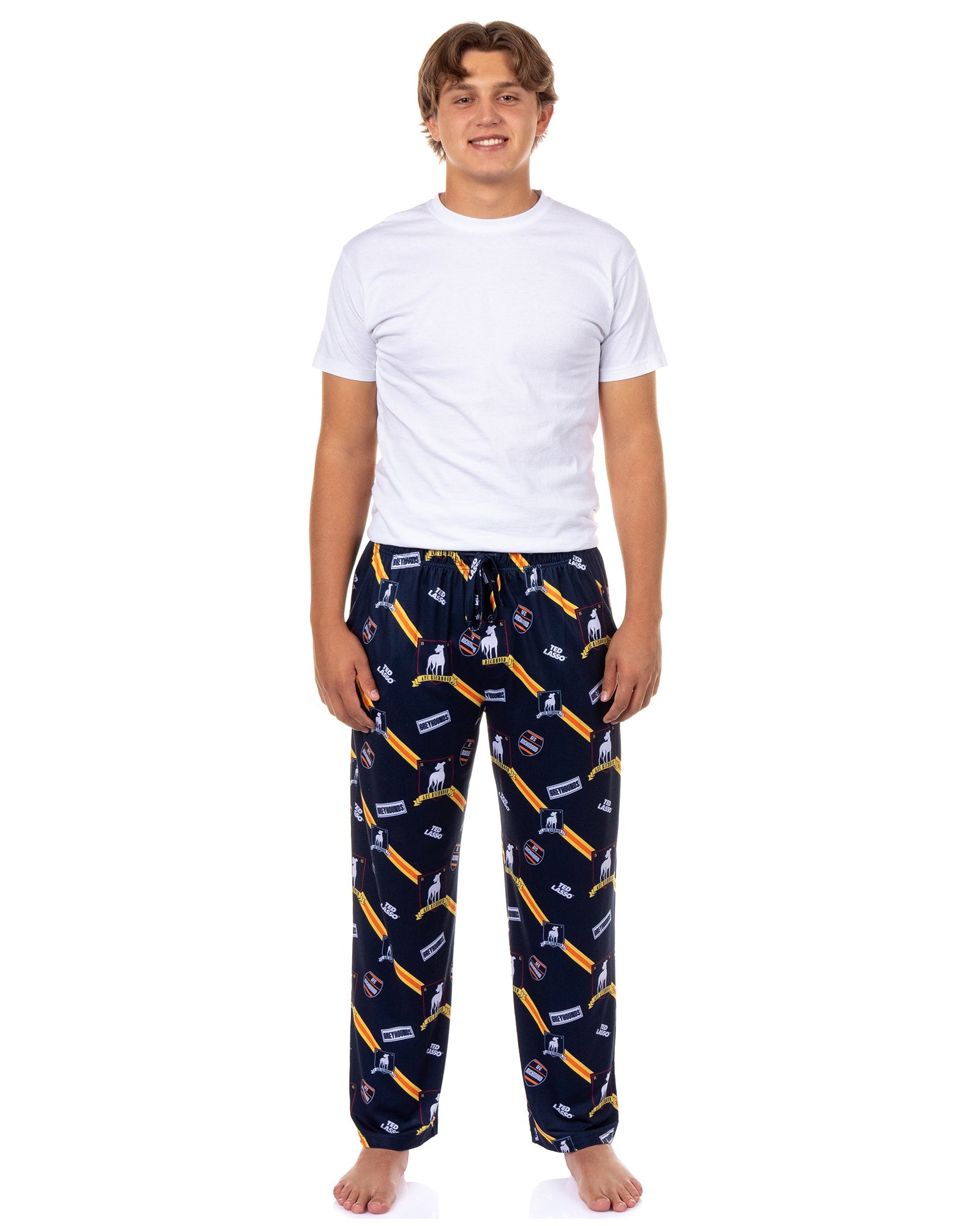 Ted Lasso AFC Richmond Pajama Pants Men's Allover Logo Loungewear Bottoms