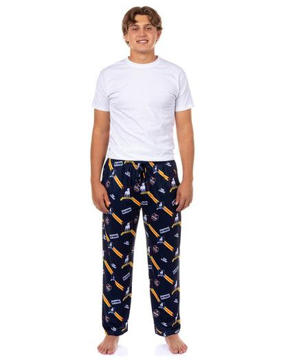 Ted Lasso AFC Richmond Pajama Pants Men's Allover Logo Loungewear Bottoms