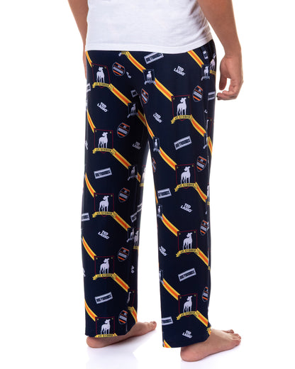 Ted Lasso AFC Richmond Pajama Pants Men's Allover Logo Loungewear Bottoms
