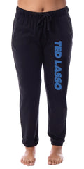 Ted Lasso Womens' TV Series Show Title Logo Sleep Jogger Pajama Pants