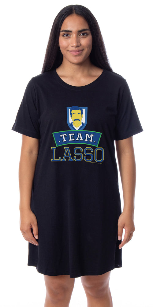 Ted Lasso Mens' TV Series Show Team Nightgown Sleep Pajama Shirt Crewneck