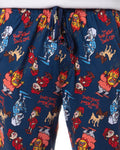 The Year Without a Santa Claus Men's Snow Heat Miser Tossed Print Sleep Pajama Pants For Adults (XXX-Large)