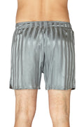 INTIMO Mens Silk Tripe Jacquard Boxer