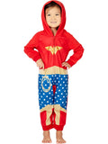 DC Comics Wonder Woman PJ One Piece Costume Pajama Union Suit for Toddlers Girls and Juniors