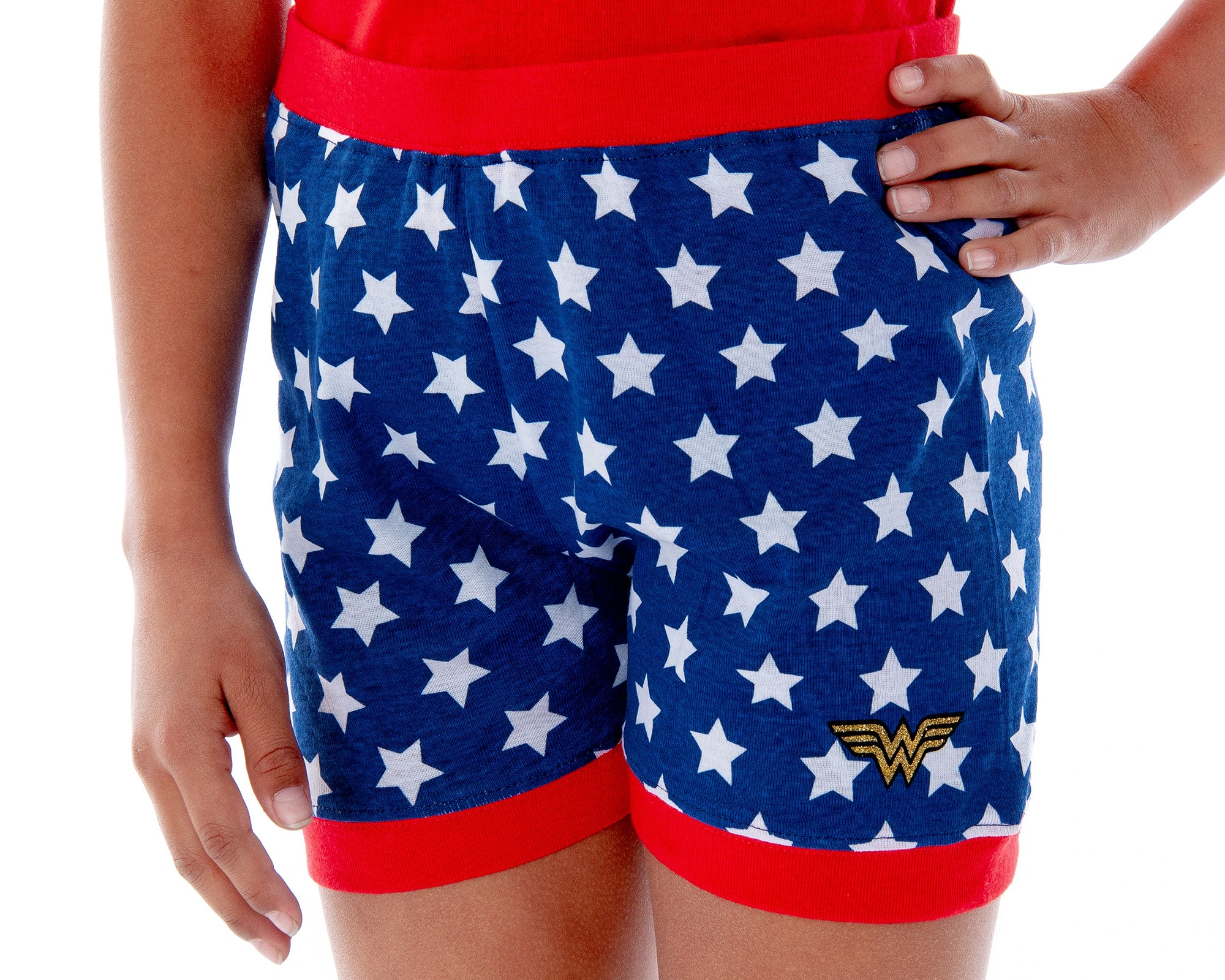 DC Comics Girls Wonder Woman Logo Tank Top And Shorts Pajama Set