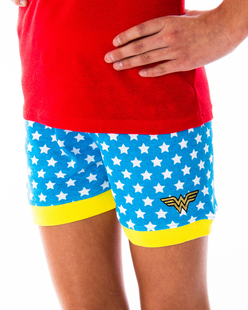 Pigiama 2 Pezzi Wonder Woman Per Ragazze – Canotta E Shorts – Set Eroina DC Comics, Taglia 14 Anni - 5