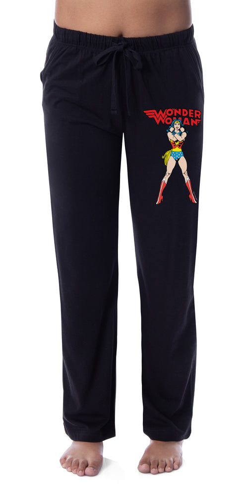 DC Womens' Vintage Wonder Woman Logo Comic Book Style Sleep Pajama Pants (XXX-Large)