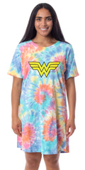 DC Comics Womens' Wonder Woman Nightgown Sleep Pajama Shirt For Adults