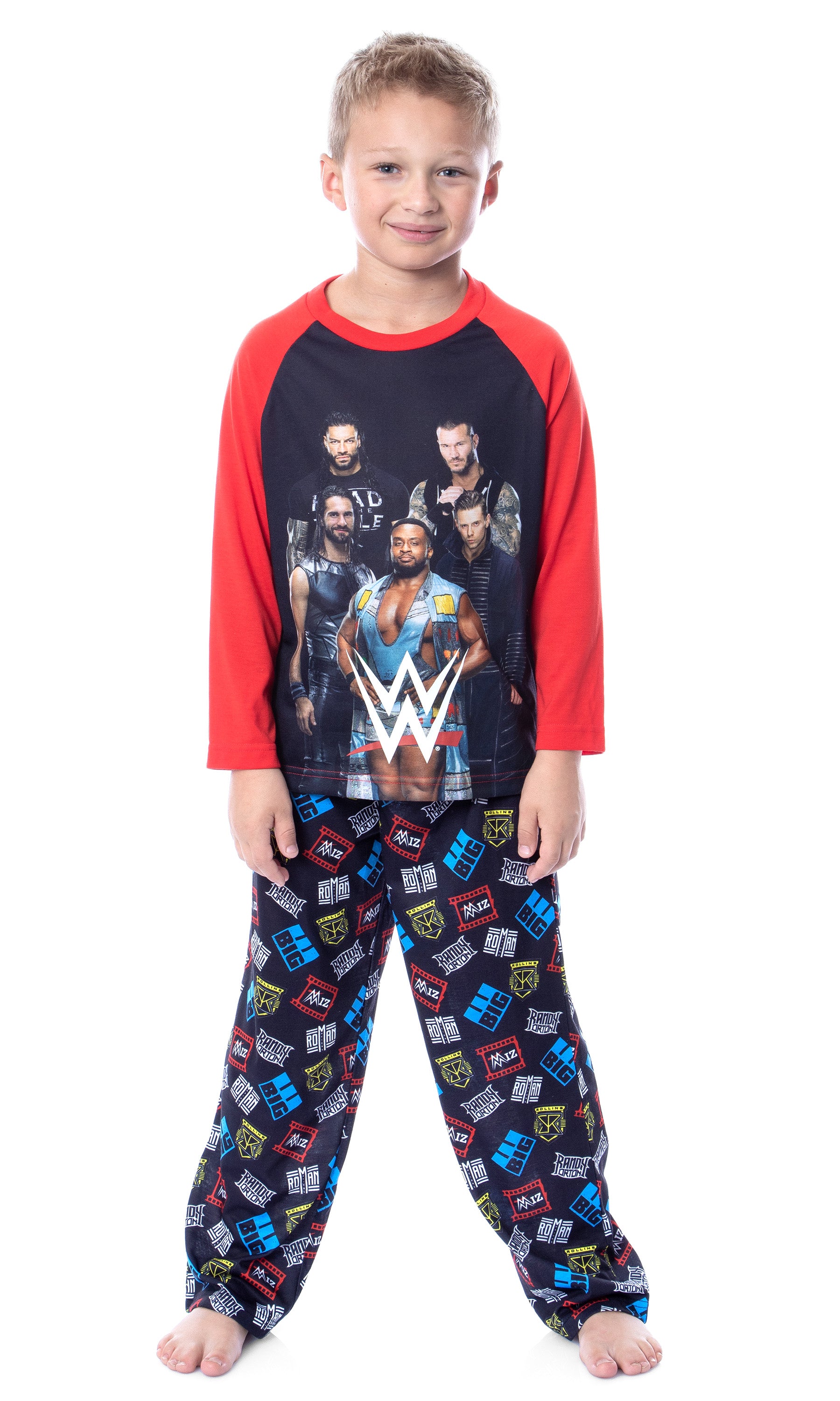 WWE Boys' Wrestling Randy Orton Roman Reigns Raglan Sleep Pajama Set –  PJammy