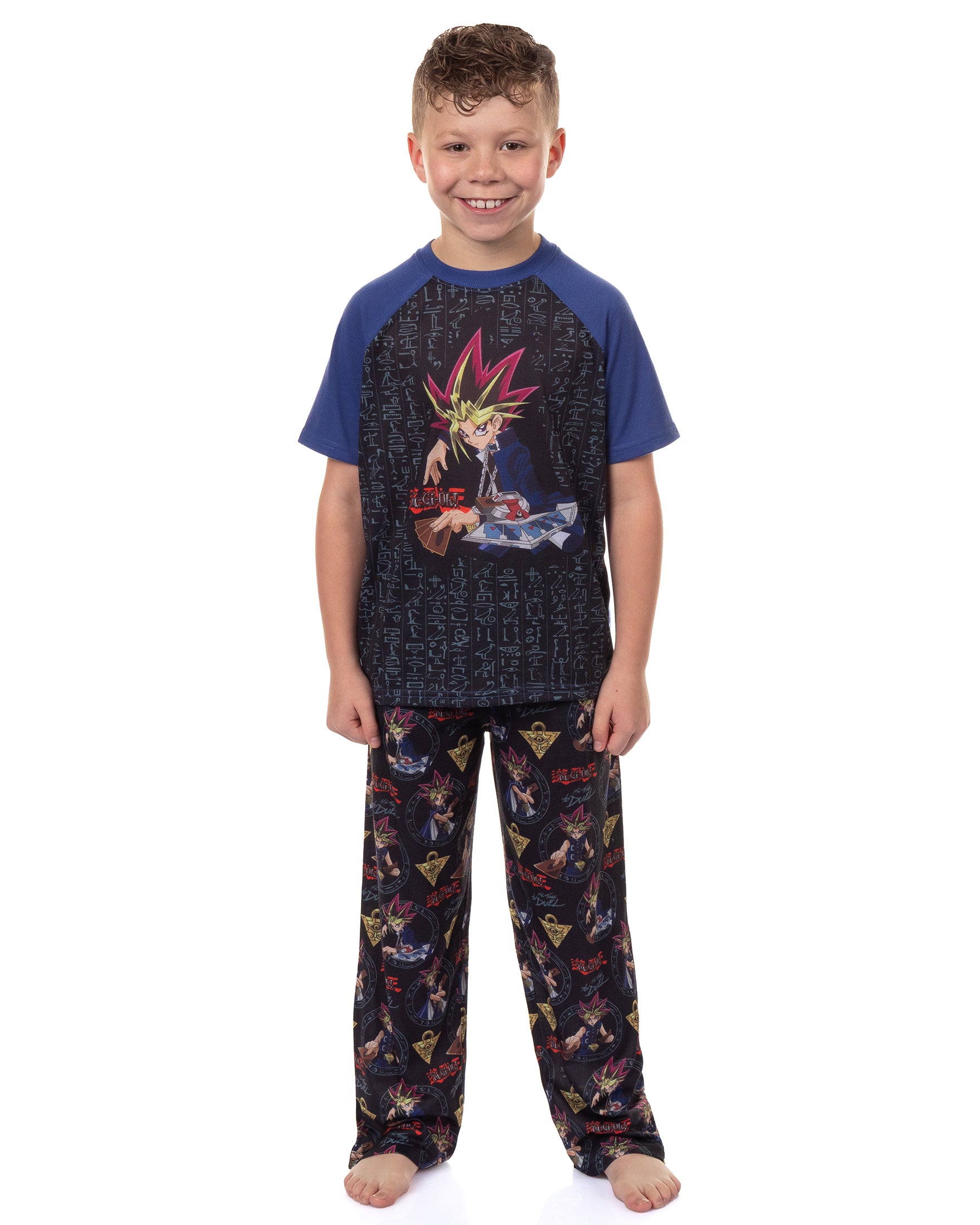 Yu-Gi-Oh! Pajamas Boys' It's Time to Duel Short Sleeve Sleep Set