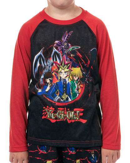 Yu-Gi-Oh! Pajamas Boys' Team Dual Raglan Lounge Sleep Set