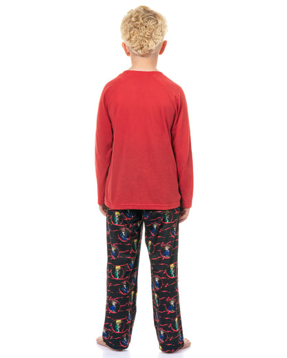 Yu-Gi-Oh! Pajamas Boys' Team Dual Raglan Lounge Sleep Set