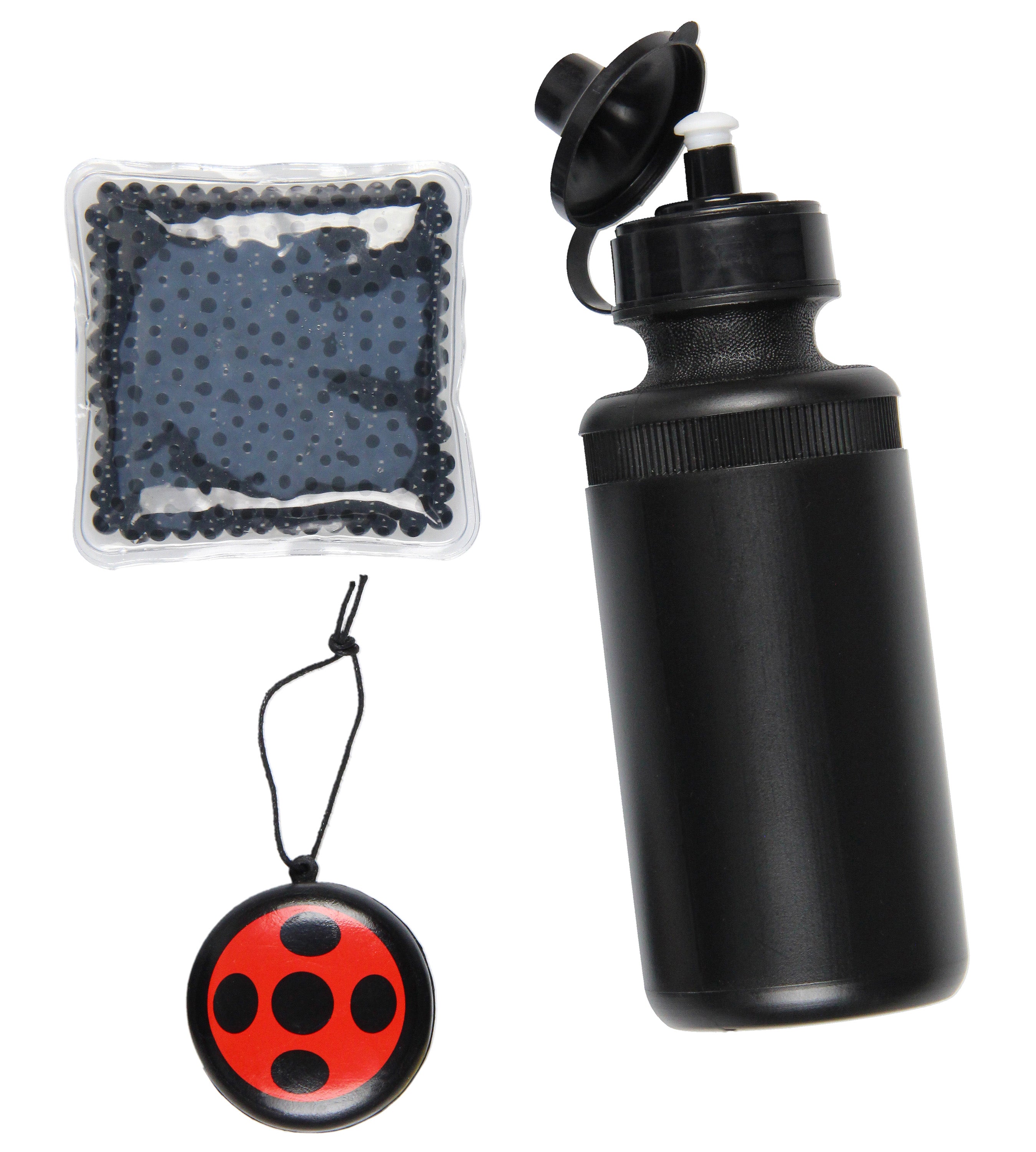 Miraculous Tales of Ladybug & Cat Noir 5 PC Backpack Icepack Water Bottle 16"